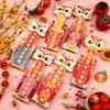 6pcs 3D New Year Stretch Red Envelopes Traditional Money Packet Creative Lucky Red Pocket  Bonus