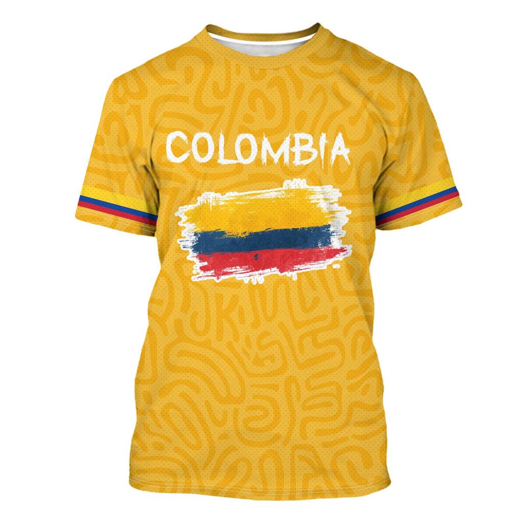 Unisex Retro Soccer Fan Jersey Lightweight Breathable Short Sleeve Football Shirt with National Emblem and Diagonal Stripe Design for Outdoor Sports