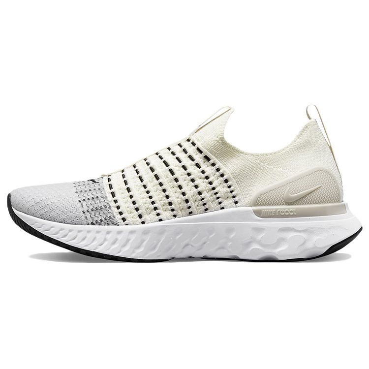 Nike React Phantom Run Flyknit 2 Sail White Light Bone Black DV2139-100 EU 44
