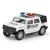 1:64 Diecast Geländepolizeiauto Modell Mini Spielzeugfahrzeug für Jungen, Simulationslegierung Streifenwagen Greifautomat Spielzeug Geschenk