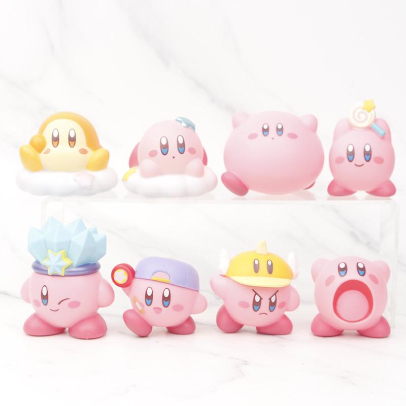 Entzückende Pvc Kirby Figur Star Kirby Wolkenkuchen Auto Display Blind Box Sammlerstück