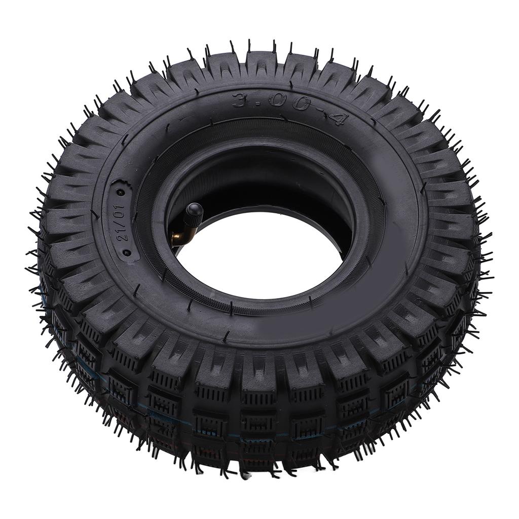 Scooter Tire Tube 3.00‑4 Outer Tire Inner Tube Set with Bent Valve for Electric Scooter Replacment