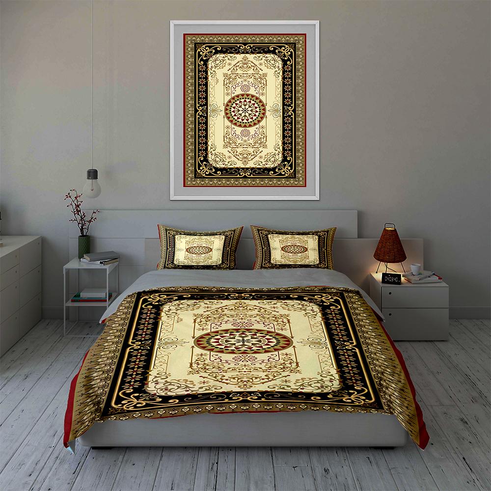 Ornate, Geometric, Floral. Bedding Duvet Cover Sets Duvet Covers Pillowcases Gifts (1 * Duvet Cover 2 * Pillowcases, Without Duvet Insert)
