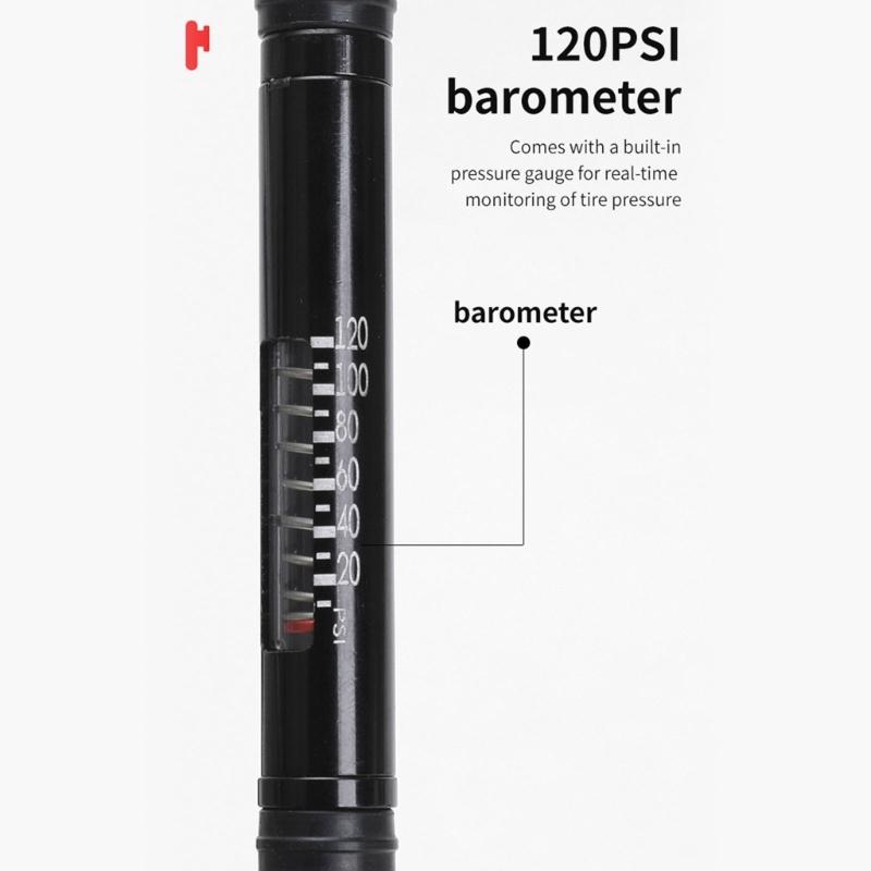 Light Weight Durability Bike Pumps With Ergonomic Portables Small Bike Pumps for Quick Inflation and Easy Operations