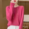 Women Sweater 100% Wool MODERN NEW SAGA Knit Pullover O-neck Thin Spring Autumn Jumpers Female Knit Tops