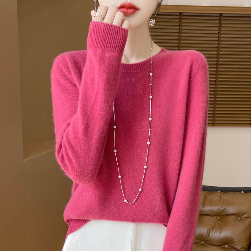 Women Sweater 100% Wool MODERN NEW SAGA Knit Pullover O-neck Thin Spring Autumn Jumpers Female Knit Tops