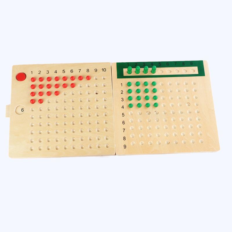 Montessori-Mathematik-Lernmaterialien: Multiplikations- und Divisionsbretter - Professionelles pädagogisches Spielzeug für den Kindergarten