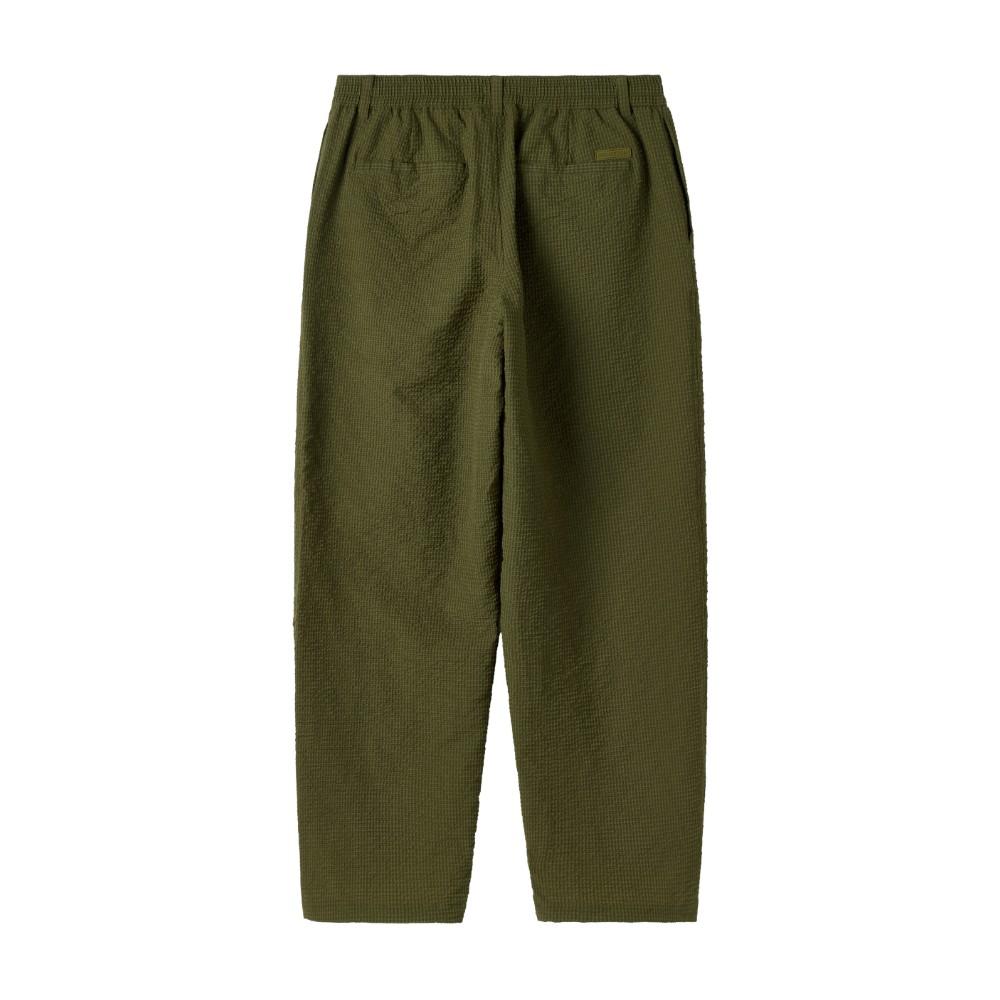 BROMPTON LONDON Seersucker Set Trousers - Khaki (P252Mpt485)