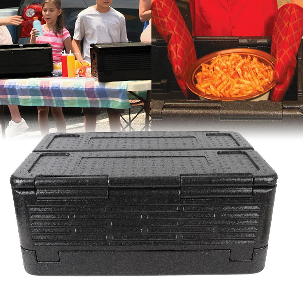 Contenitore Termico per Alimenti 60L Grande Capacità Pieghevole Scatola Termoisolante per Campeggio all'Aperto Picnic