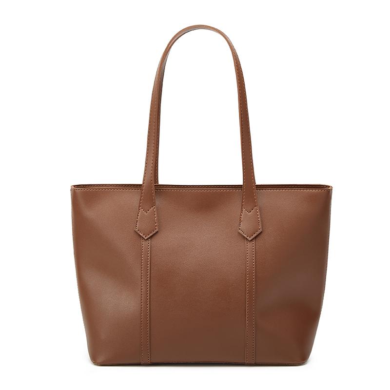 Simple and Elegant Classic Style Large-Capacity Single-Shoulder Tote Bag for Women, Suitable for Carrying a Laptop and for Commuting to Work