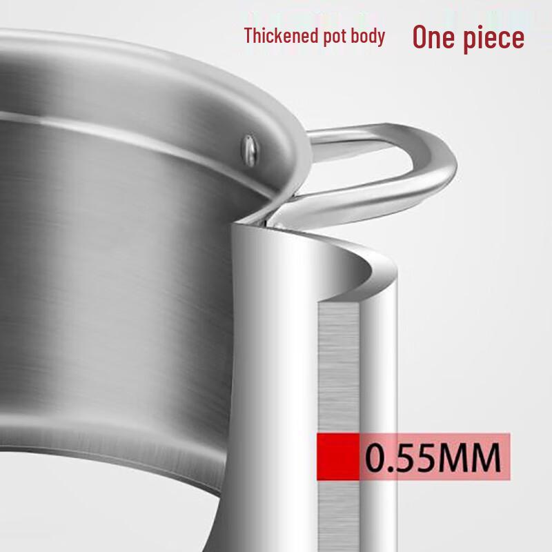 Kambach Stal Nierdzewna 304 Garnek do Zupy z Widoczną Pokrywką