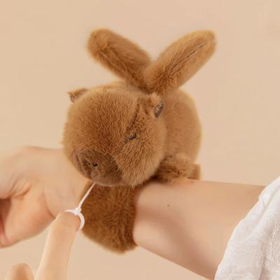 Kapibala Papa Circle Cute Bracelet Water Guinea Pig Doll Children's Wrist Lying Circle Creative Bicycle Doll Gift To Kids Friend