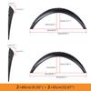 4x 32" 35" Fender Flares Wheel Arches Wide Body Mudguards For Infiniti G35 G37 Coupe Sedan