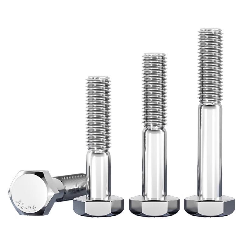 304 Stainless Steel Hex Head Partially Threaded Bolt