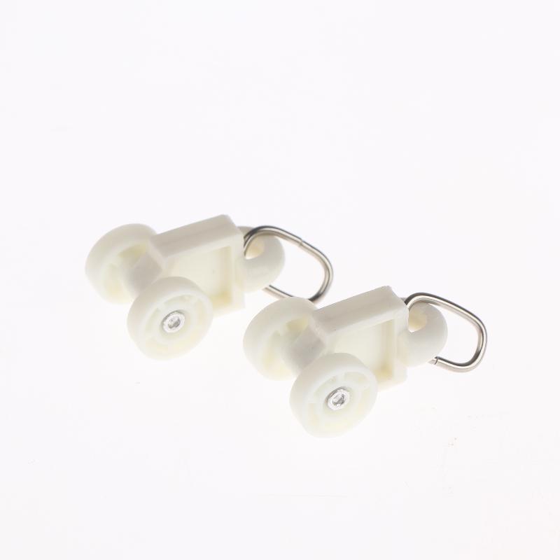 50Pcs Electric Curtain Rails Runners Hooks Thickened Curtain Track Curtain Rail Hook General Pulley Smart Curtain Accessories