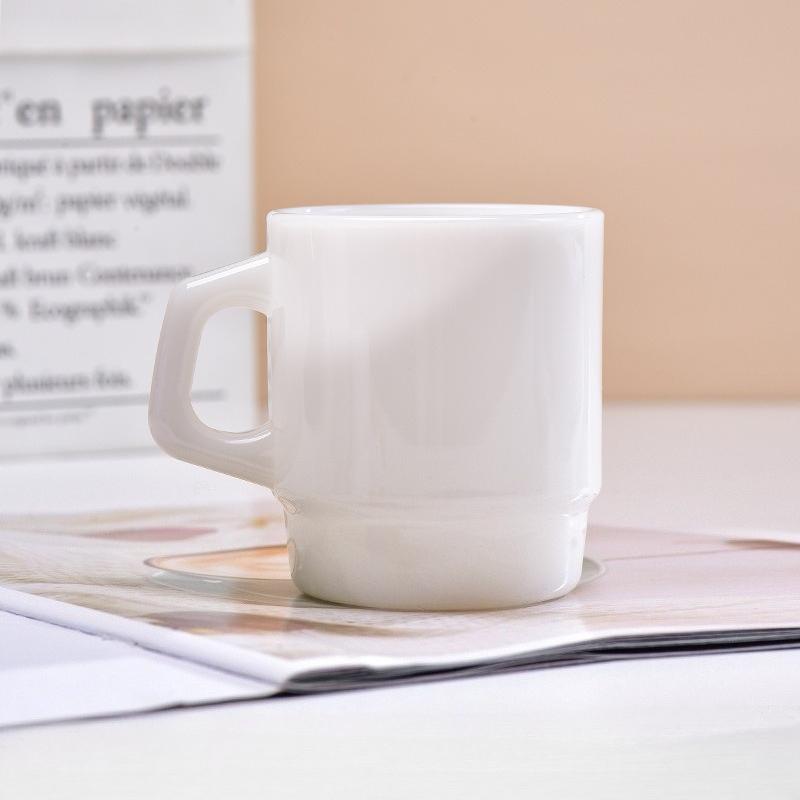 Korean Style Glass Coffee Travel Mug Milk Tea Water Cup Espresso Cups Personalized Milk Jade Mugs Mate Gifts Tableware 230ml