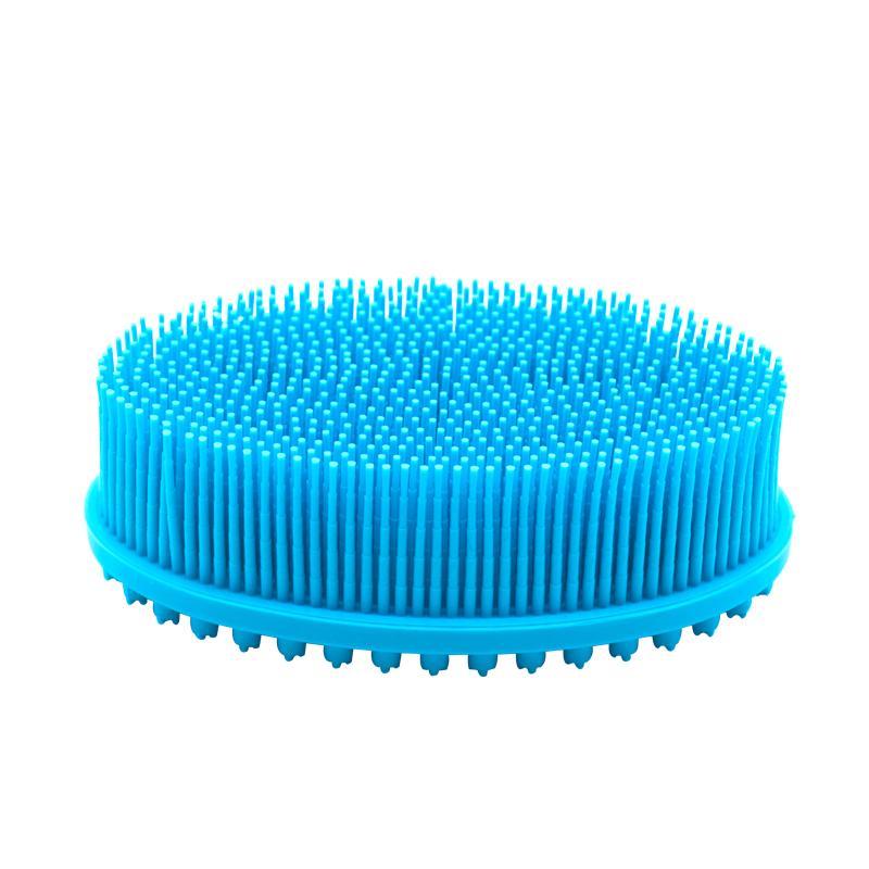 Silicone Back Body Bath Shower Shampoo Cleansing Washing Exfoliating Loofah Massage Sponge Scrubber Brush