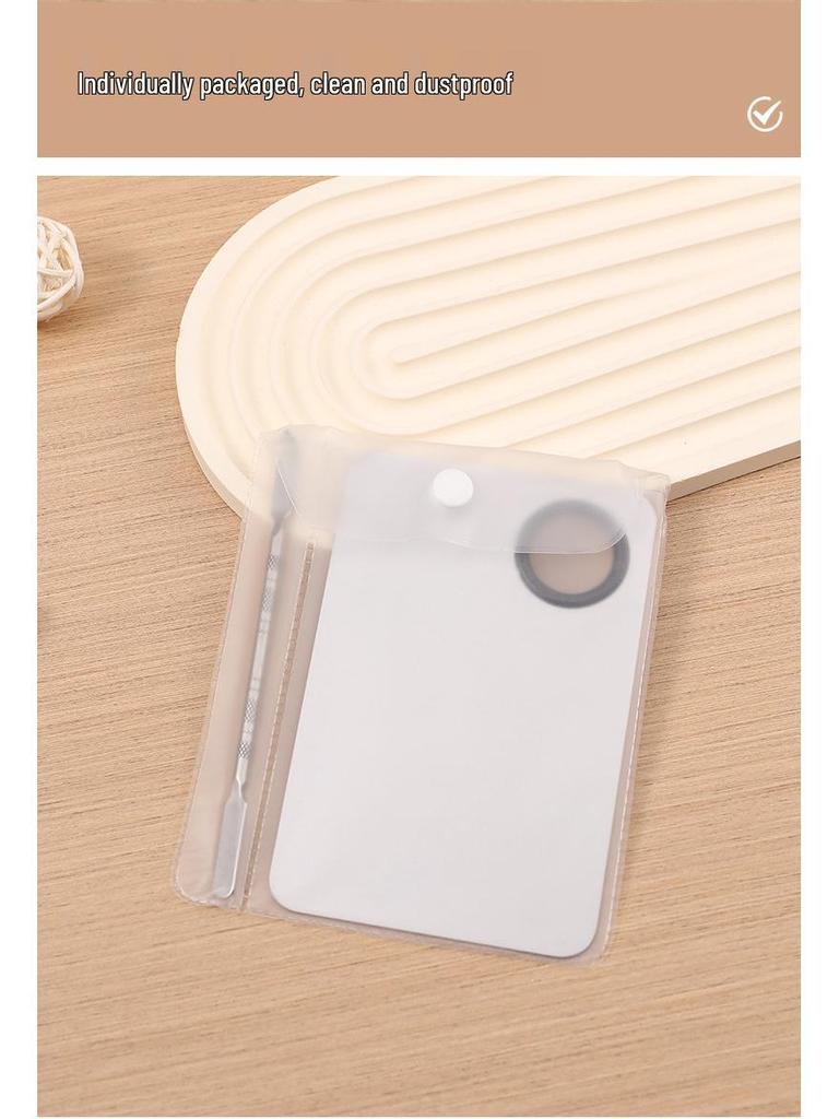 Stainless Steel Makeup Palette with Liquid Foundation, Concealer, and Color Stick