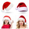 Red Fluffy Christmas Santa Hat Adult Kid Santa Hat Ornaments Xmas Home Birthday Party Near Year Festive Baby Shower Holiday Gift