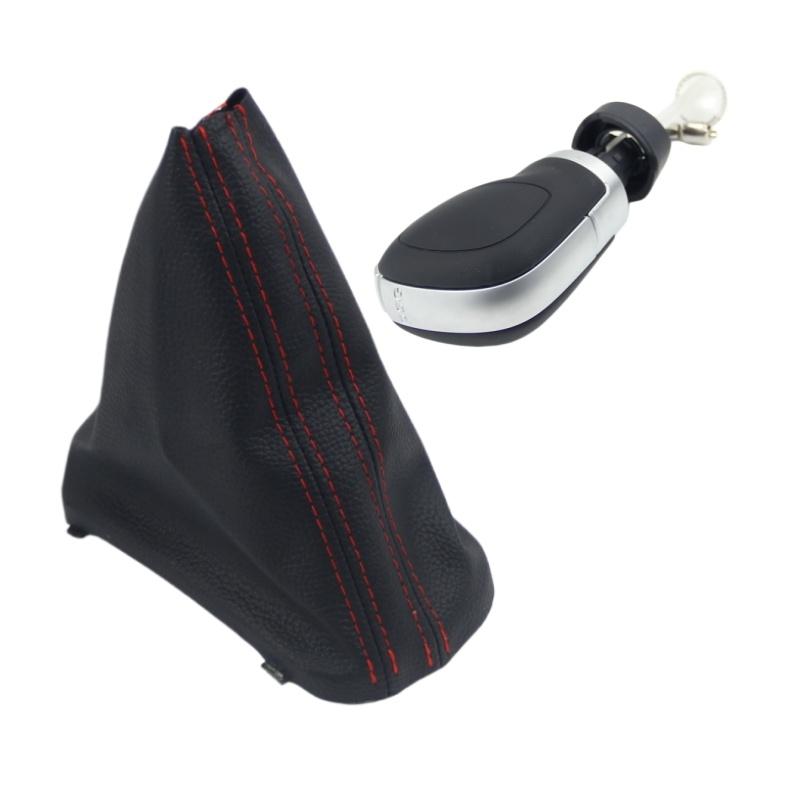 For VW VOLKSWAGEN Golf 6 MK6 DSG Gear Shift Knob Stick Pen Lever Shifter Gaiter Boot Collar Car Styling Accessories