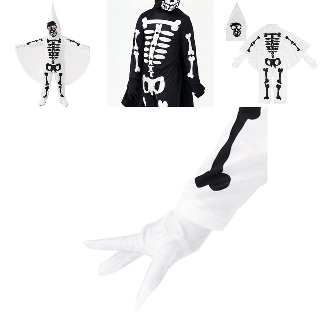 Children's Skeleton Cosplay Costume Perfect For Halloween Dress-up And Events