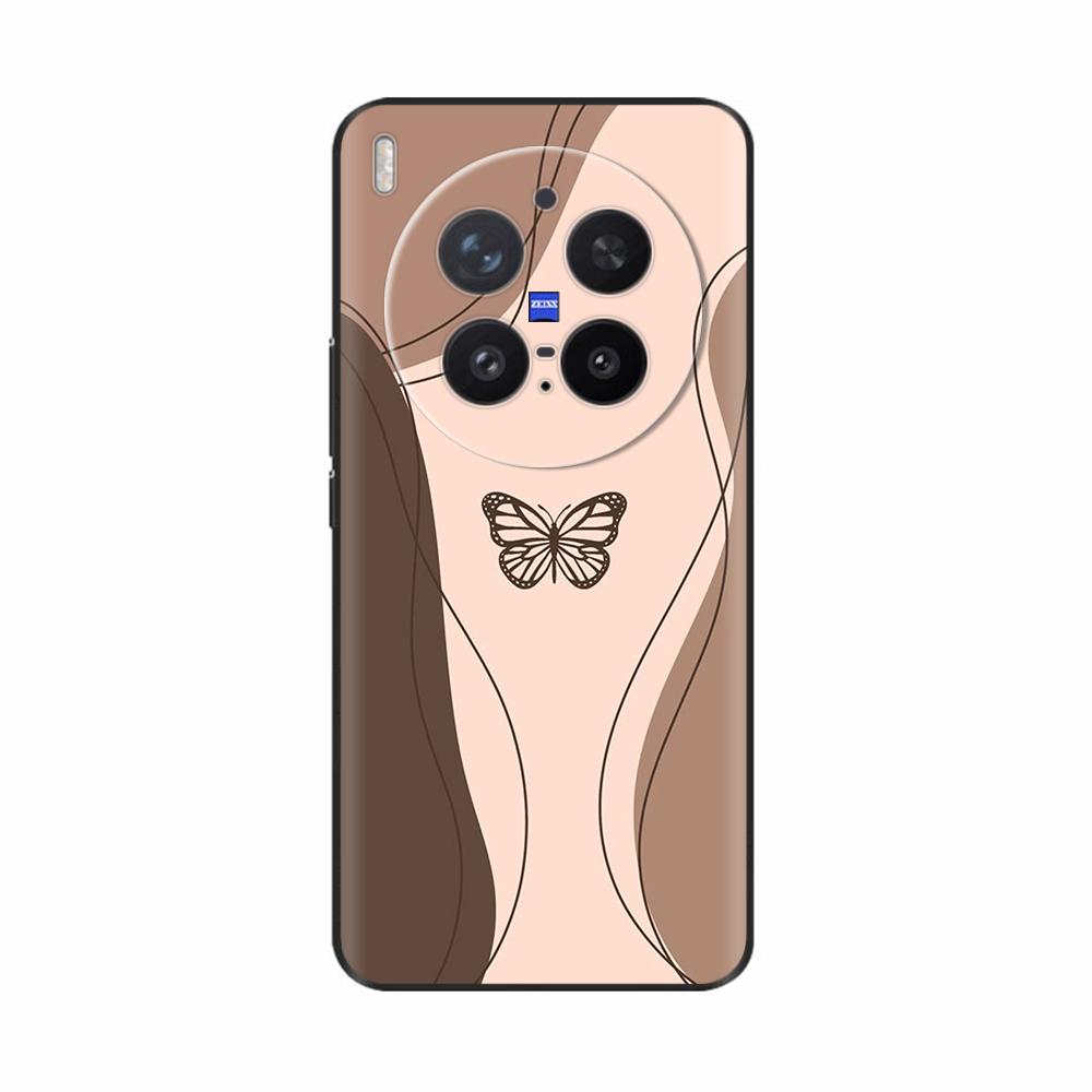 For VIVO X300 Pro Case Cute Cartoon Cat Butterfly Soft Silicone Shockproof Bumper Cover for Vivo X300 Fundas Protective Cases