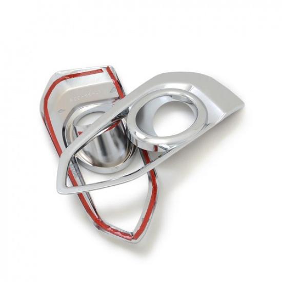 For Honda Fit Jazz 2018 2019 Chrome Front Fog Lamp Light Cover Trim Bezel