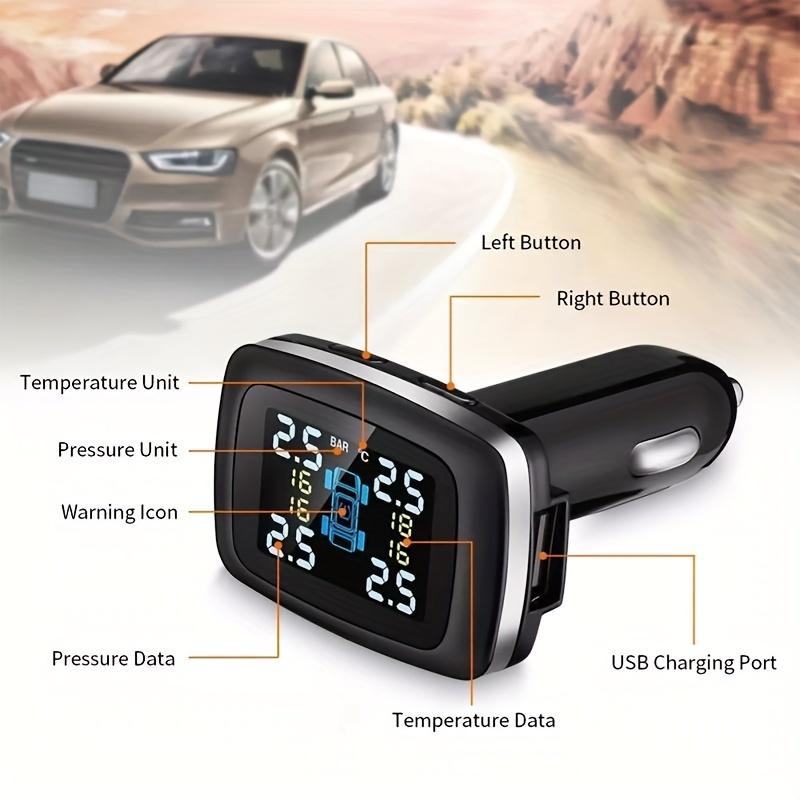 Sistem de monitorizare a presiunii în anvelope TPMS solar fără fir Sistem de monitorizare a presiunii în anvelope Alimentare Afișare reglabilă Unghi de afișare Tensiunea mașinii Afișare în timp real