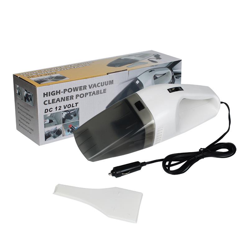 White Wind King 60W High-Power Handheld Car Vacuum Cleaner
