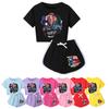 Roupas Quentes Descendentes 4 Conjuntos de Pijama de Verão para Crianças Adolescentes Meninas Camiseta de Manga Curta Calças Conjunto de 2 Peças Pijamas para Meninos 3797