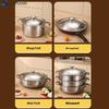 10-32Cm Stainless Steel Round Pot Lid Universal Replacement Frying Pan Cover Smooth Edge Dishwasher Safe For Skillet Wok Pot
