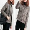Women's Autumn and Winter Small Cotton-padded Jacket Short Lightweight Down Coat Thin Middle-aged Winter Stand-up Collar Parka Outwear