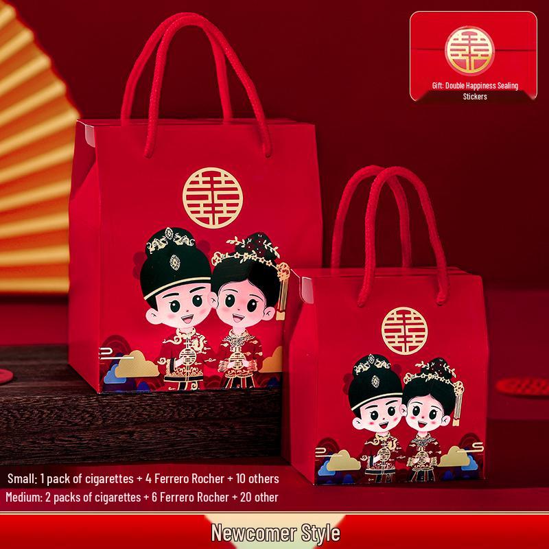 Wedding Gift Candy Box and Bag Set for Melon Seeds