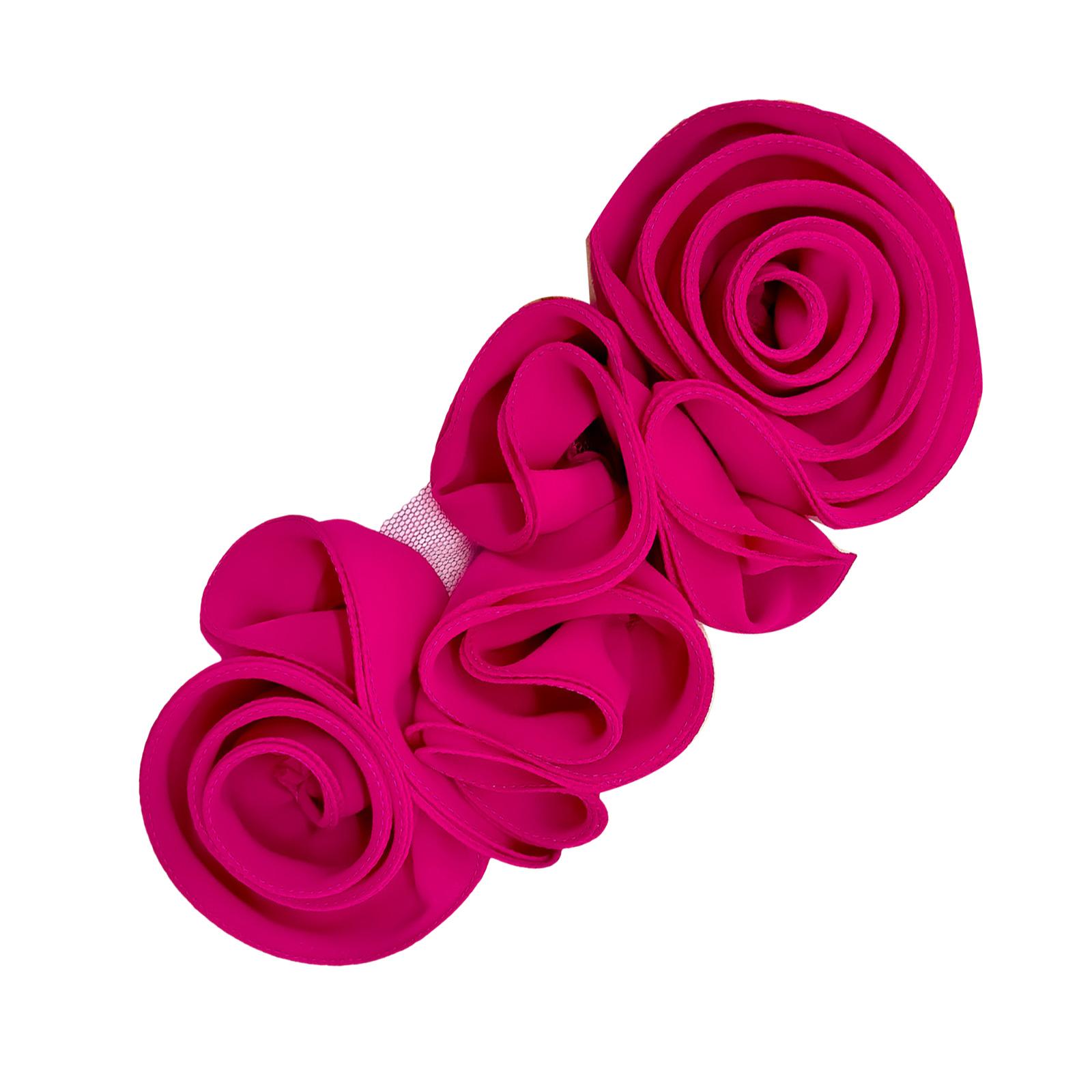 

Flower Appliques for Handmade Project Costume Garment Party Wear Costume Oversized Flower Patches Clothing Decoration гарячі рожевого кольору