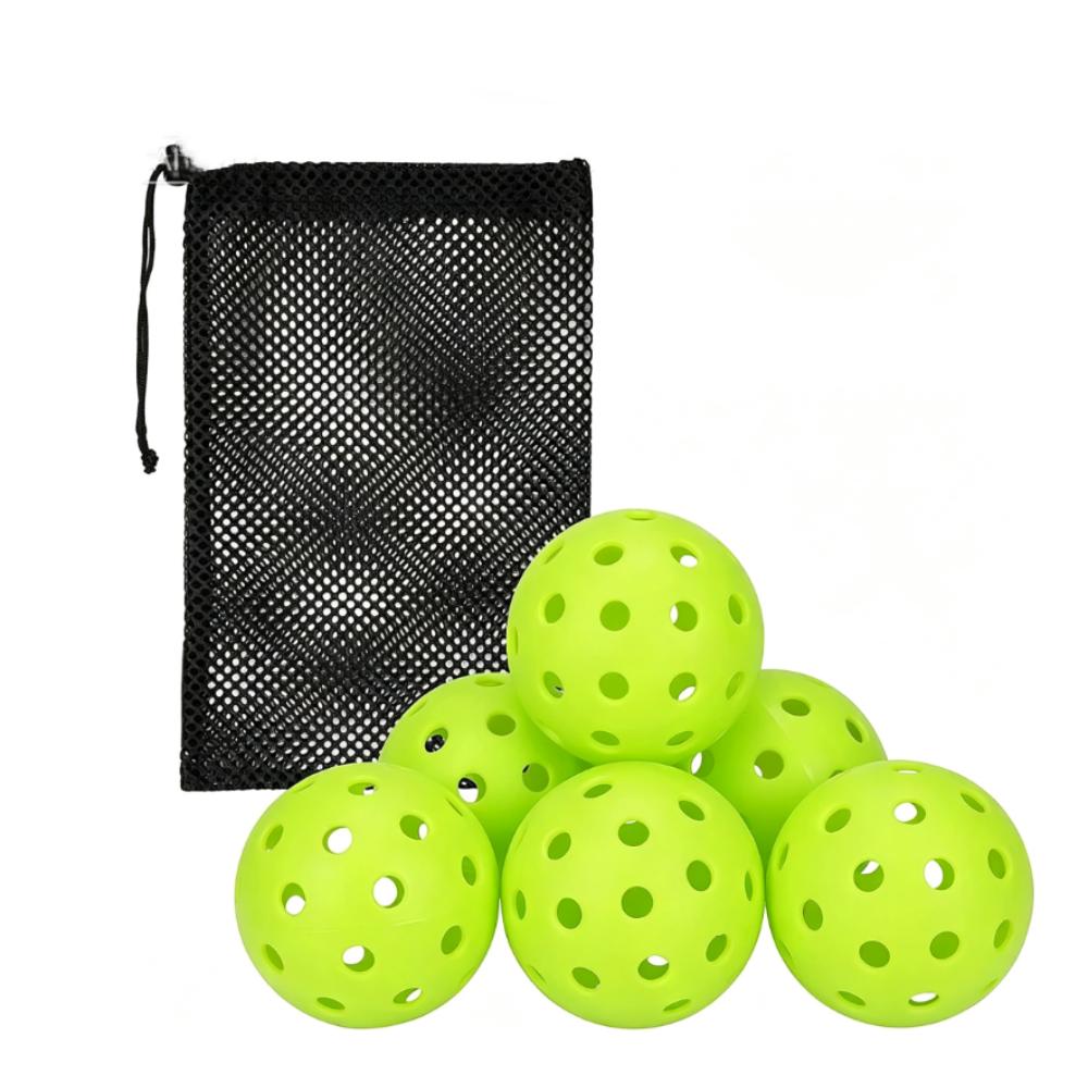 High Visibility 74mm Pickleball Good Performance 40 Holes Pickleball Outdoor Courts