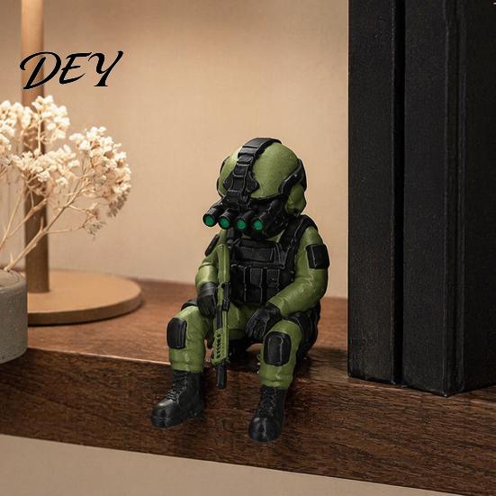 Collectible Military Figurine 3D Printed Soldier Desktop Figurine, Model, Miniature Action Figure Ornament for Home Office Car Decor And Lovers