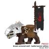 The Lord Of The Rings Armored Wolf Toy With Abs Plastic Mini Blocks For Collectors And Kids