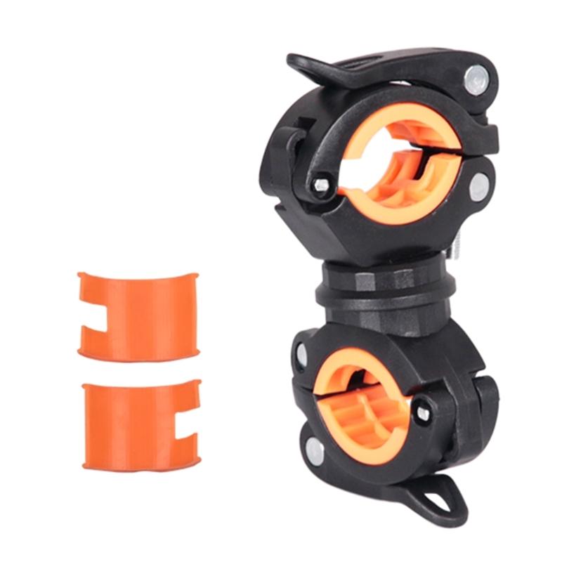 Flashlight Mount Holder,Universal Bicycle Led Light Mounting Holder 360°-Rotation Clip-Clamp for Flashlight,Cycling