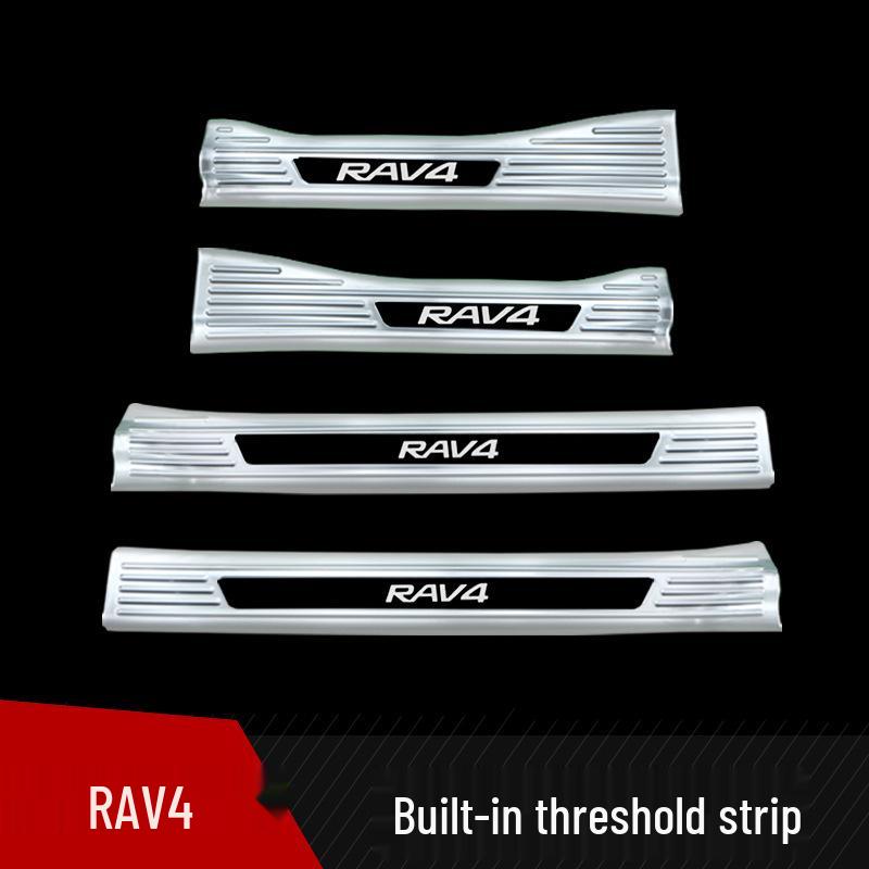 Protector Prag Ușă din Oțel Inoxidabil pentru Toyota RAV4 2024