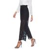 Wide Leg Pants For Women Summer Elastic High Waist Loose Hollow Hook Flower Lace Beach