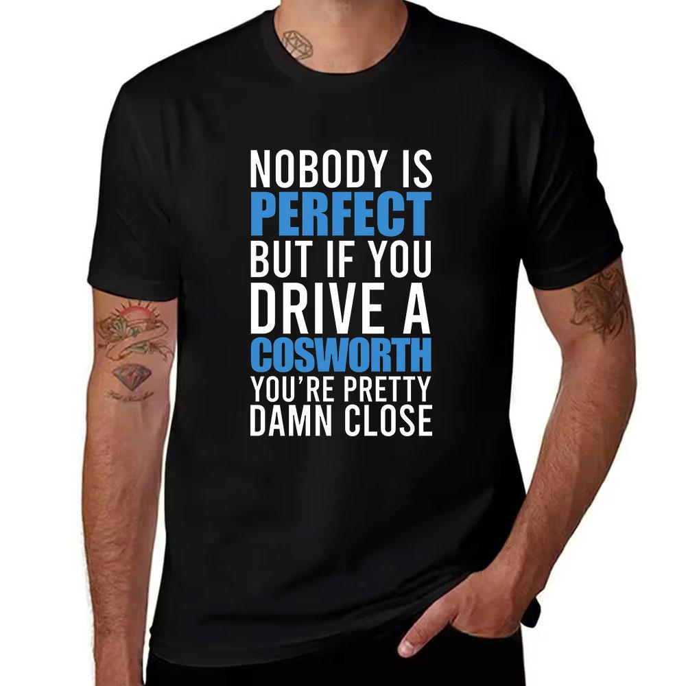 Unisexs Cotton TShirt Perfect Cosworth Print Casual Short Sleeve Crew Neck Tee for Daily Wear