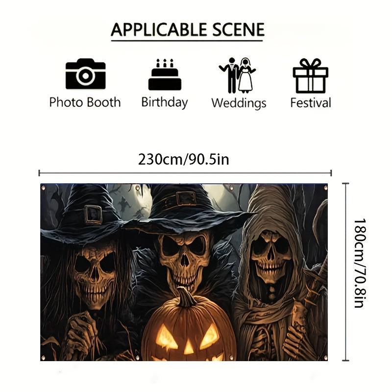 2D Plane, 2D Curtain Banner, 2D Flat Banner, 1-piece Installation for the Horror Halloween Garage Background Wallzyc