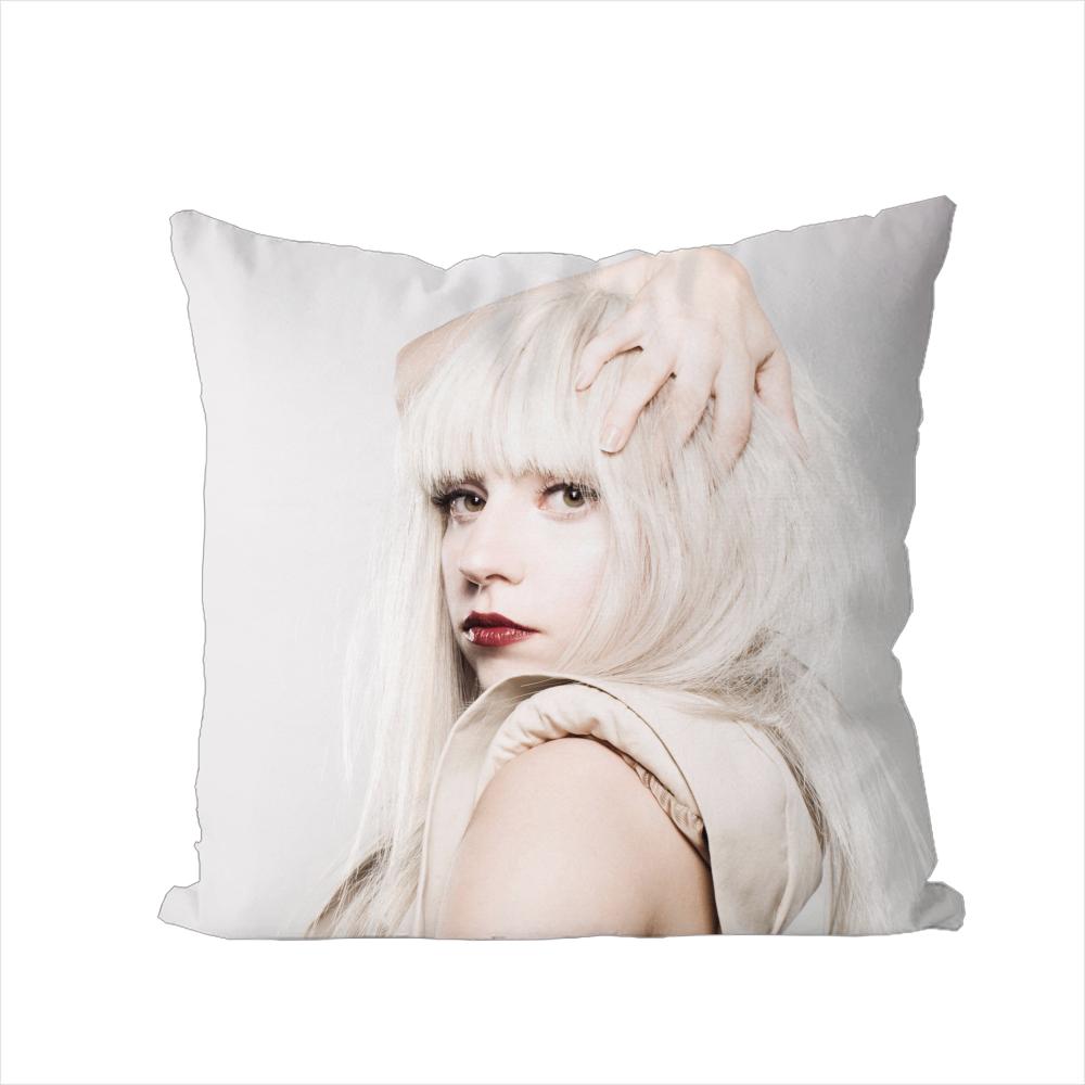 Singer Lady Gaga Pillow Case For Car Sofa Decorative Home Doublesided Print Plush Square Throw Pillow Cushion Cover