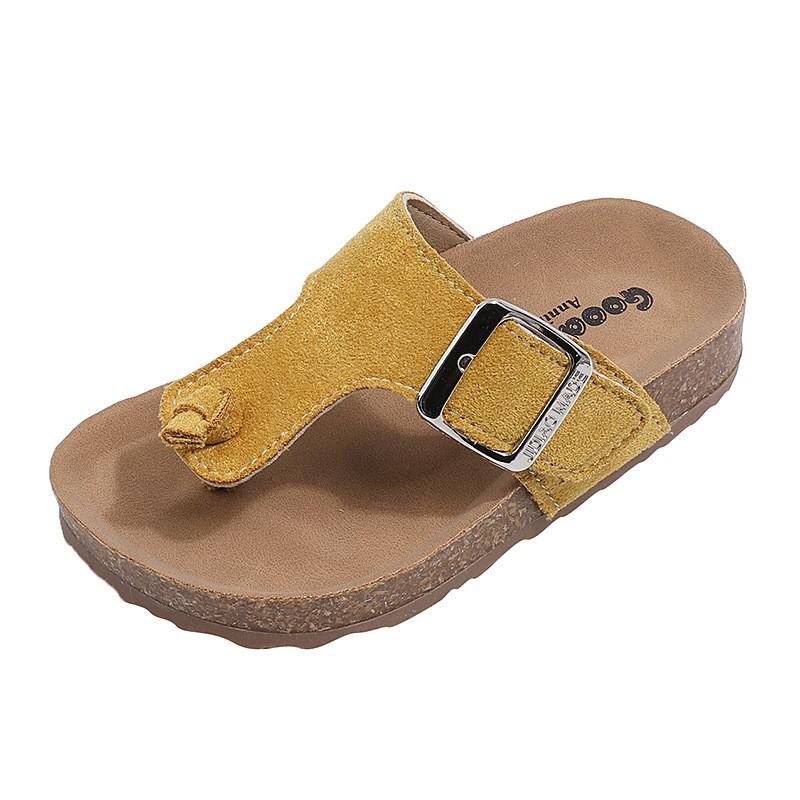 Kids Thick Sole Birkenstock-Style Flip Flops Sandals Boys Girls TPR Anti-Slip Beach Slides