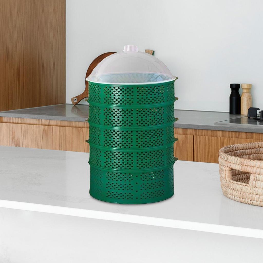 6 Layer Food Cover Dustproof Reusable Plate Serving Cover Draining Basket for Barbecue Party Supplies BBQ Home Restaurant