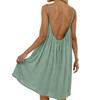 2026 Women's Backless Sling Overcoat Loose Home Dress