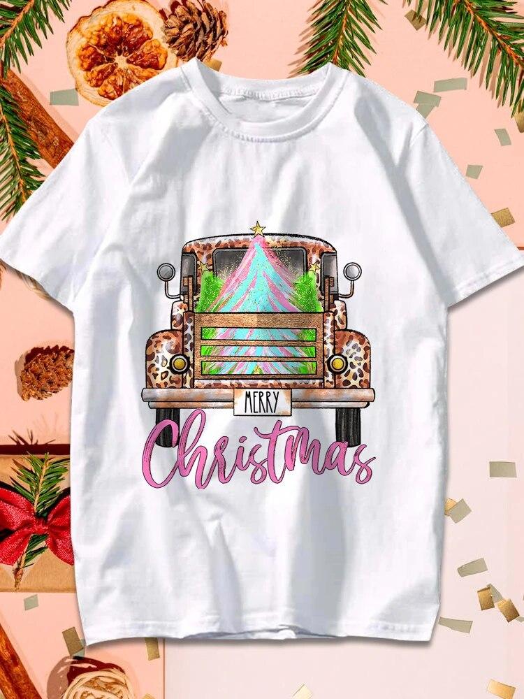 

Рождественский тренд, футболки с графическим принтом, женские мягкие свободные топы большого размера, женские японские уличные футболки Харадзюкуа с героями мультфильмов 3XL белый