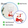 Decorative Outlet Cover Stickers Santa Claus On Swing Switch Sticker, PVC Wall Decal, Removable Skins Self-adhesive Light for Bedrooms And Living