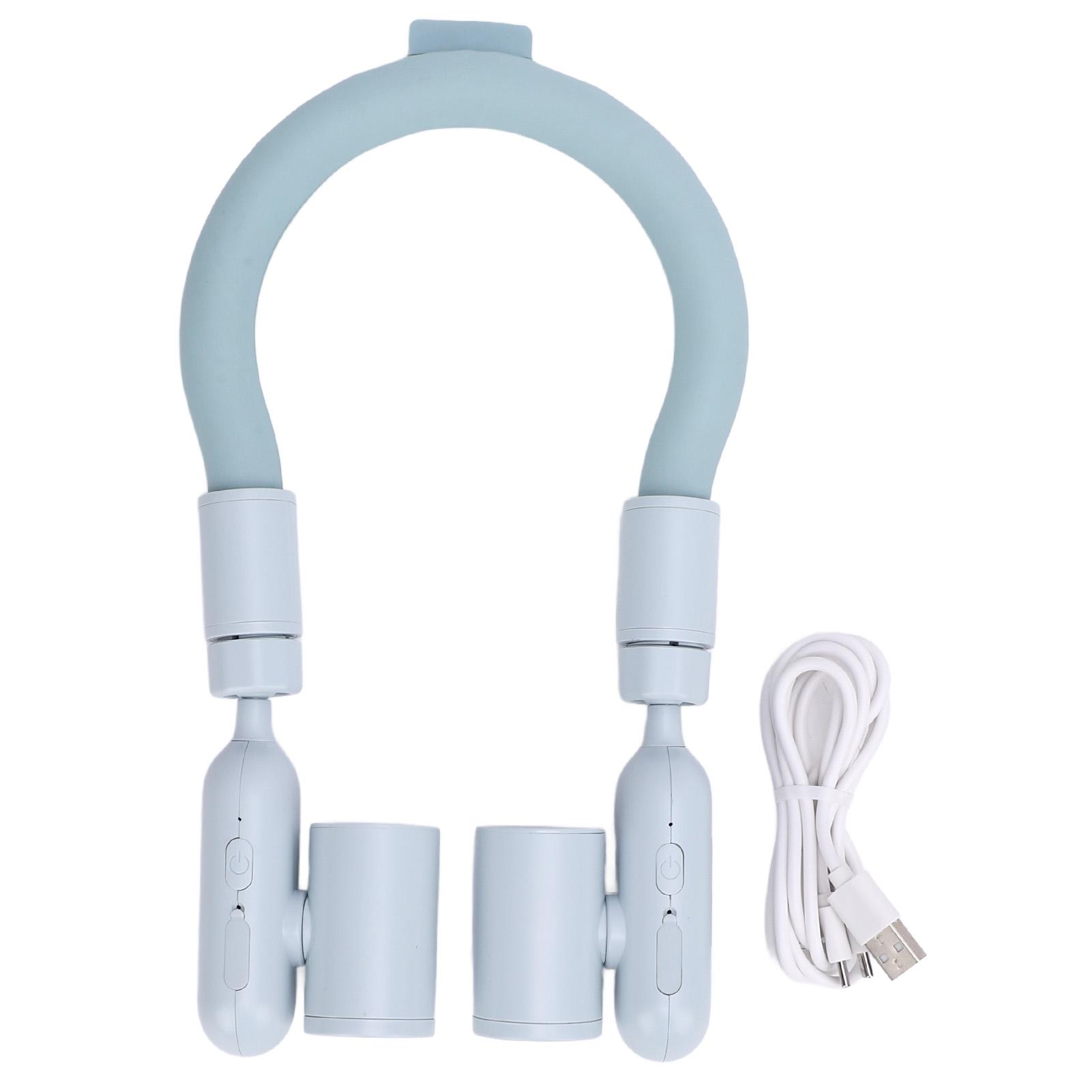 

Охлаждающая трубка для шеи Портативный вентилятор Высокоскоростной PCM Носимый охладитель Работает от батареи Тихий Легкий синий