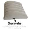 PVC Flocking Inflatable Lumbar Support Pillow Lightweight Adjustable Chair Back Pillow  Travel Use